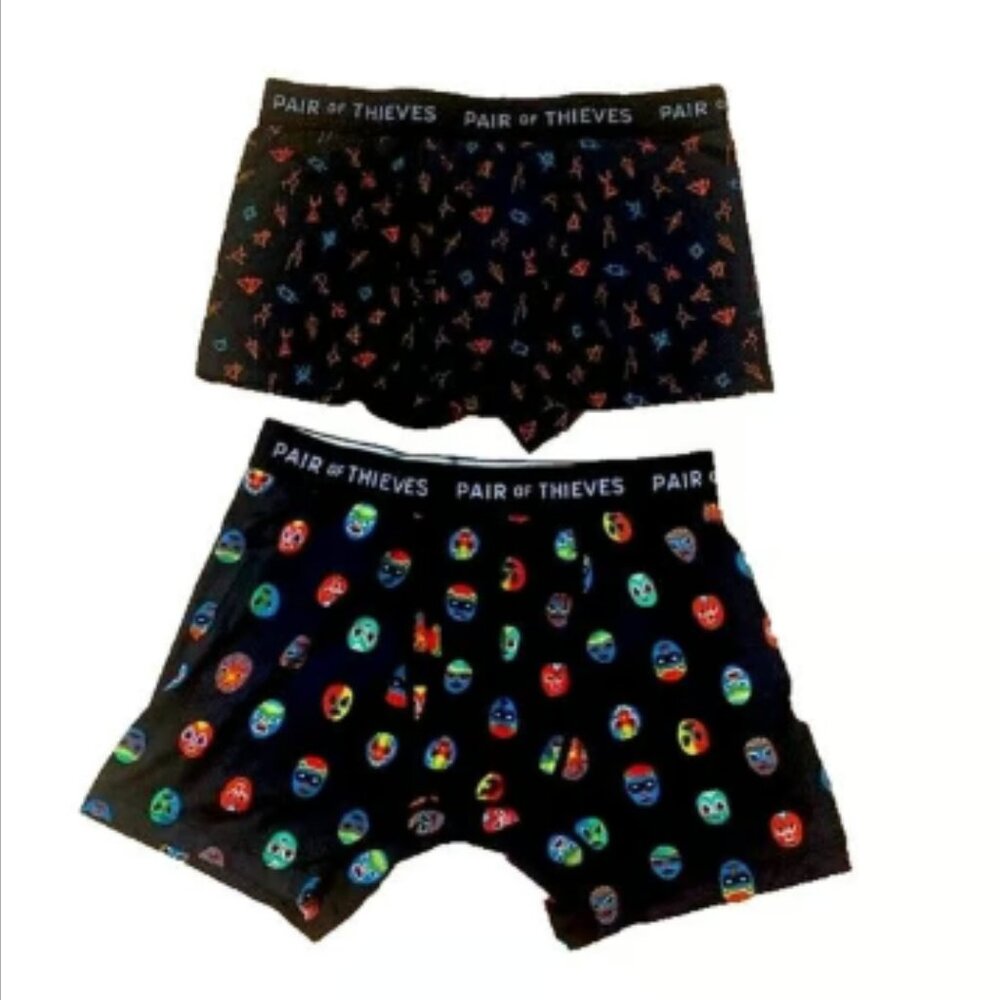 NWOT Lot of 2--PAIR of THIEVES Boxer Briefs Underwear Men's Size S